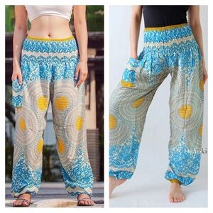 Banjanan high-rise bohemian balloon leg pants
